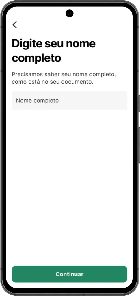Digite seu nome completo